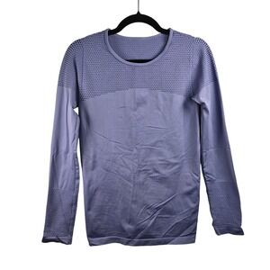Fabletics Musetta Top Shirt Women's Medium‎ Compression Long Sleeve Perforated